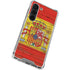 Spain Flag Dark Wood Galaxy S23 Clear Case